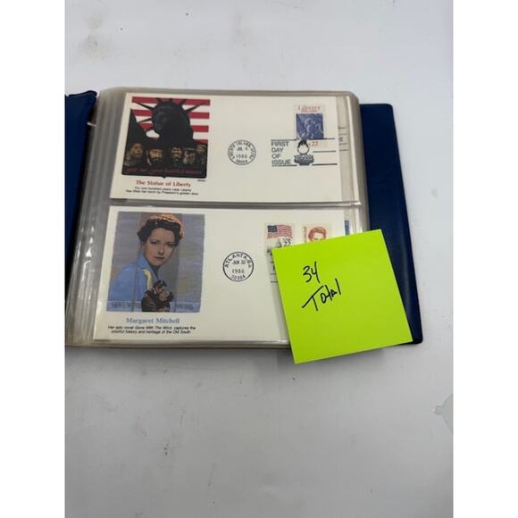 The United States First Day Cover Society Album 34 Cover 1986 First Day Issue - Picture 10 of 10